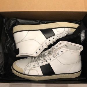 Saint Laurent distressed sneakers